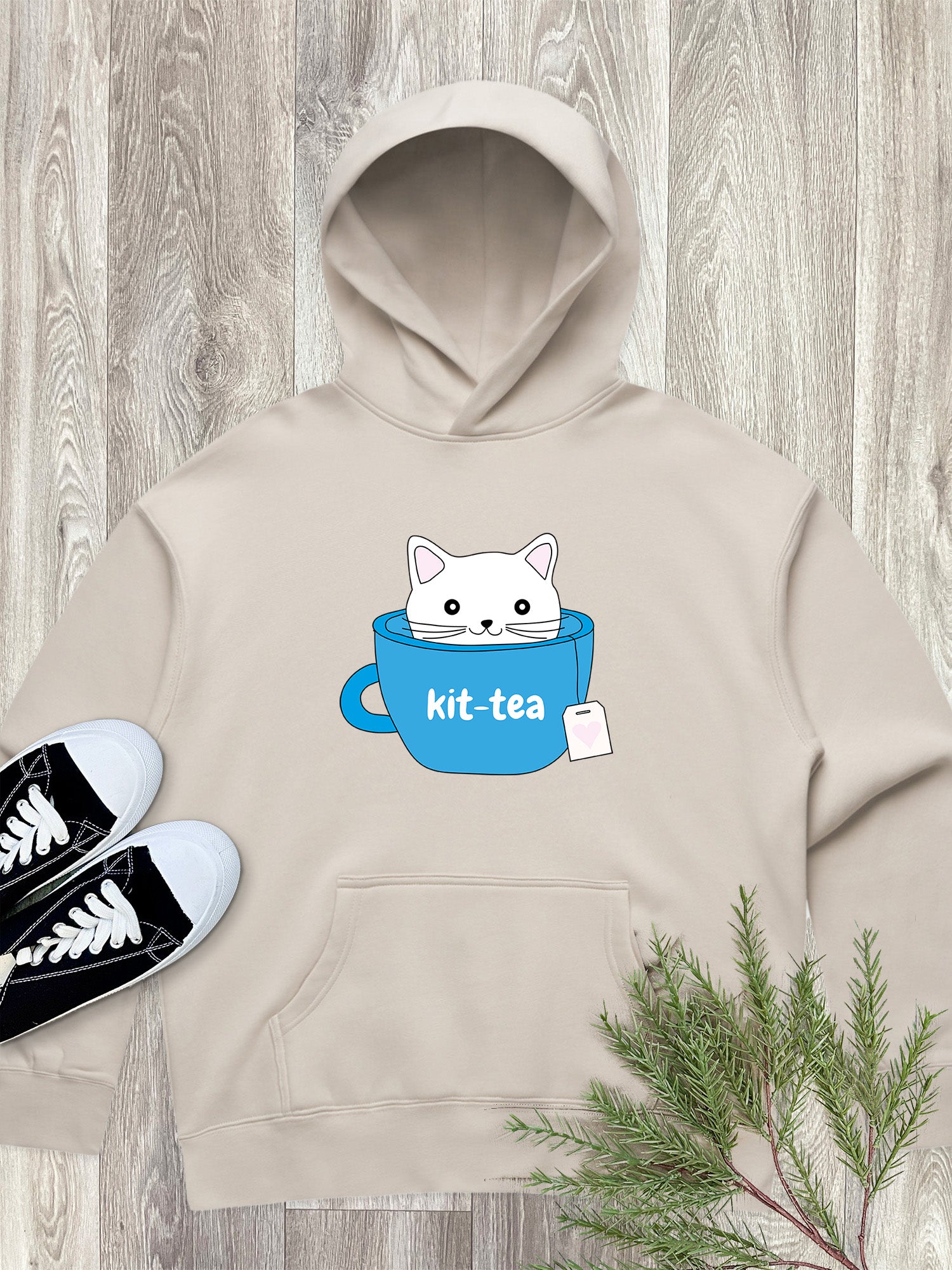 Kit-Tea Cat Women's Comfort Hood