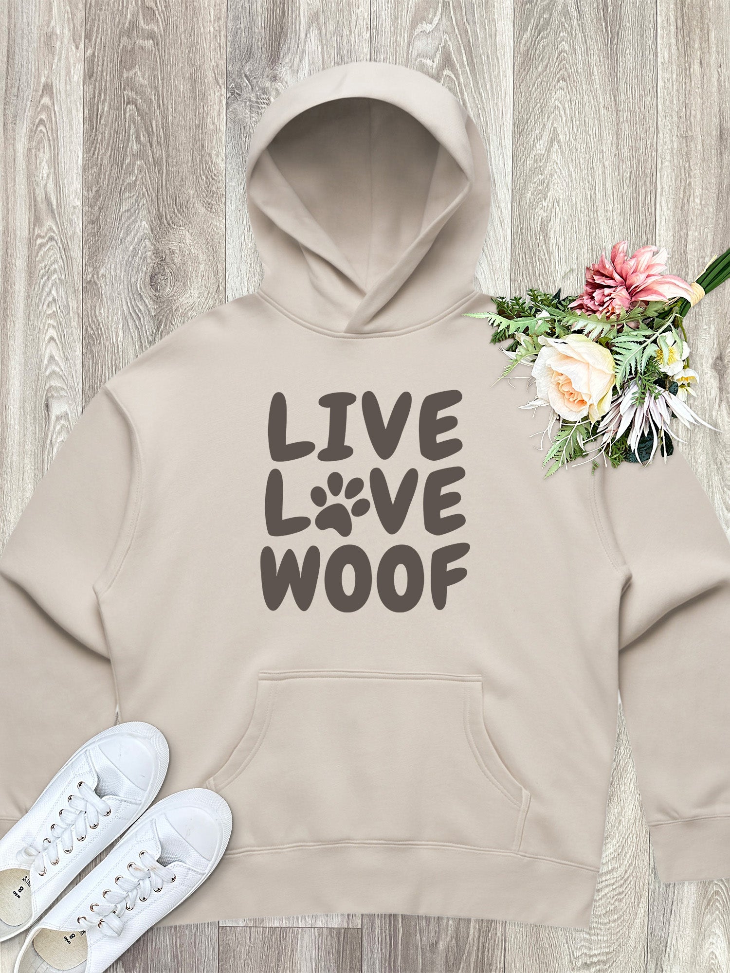 Live Love Woof Women's Comfort Hood