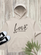 Love Is A Four-Legged Word Women's Comfort Hood