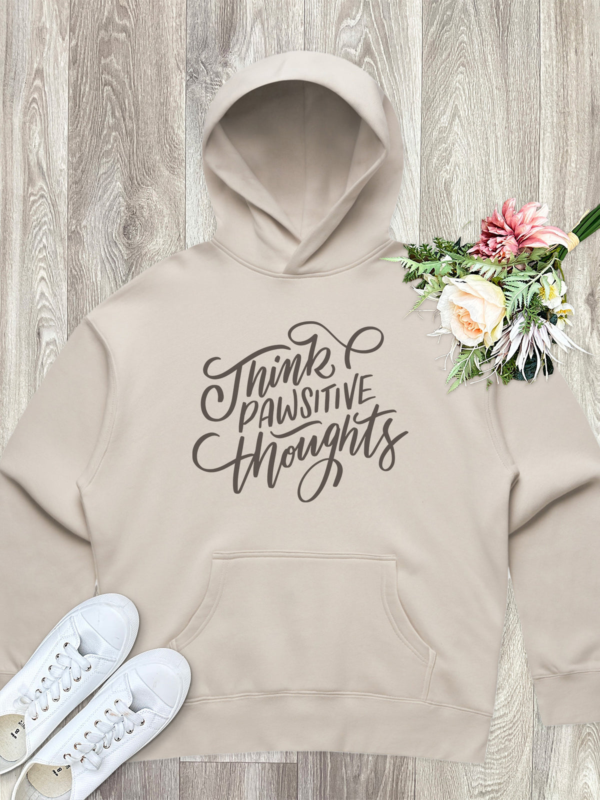Think Pawsitive Thoughts Women&#39;s Comfort Hood