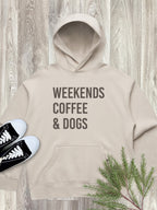 Weekends Coffee & Dogs Women's Comfort Hood