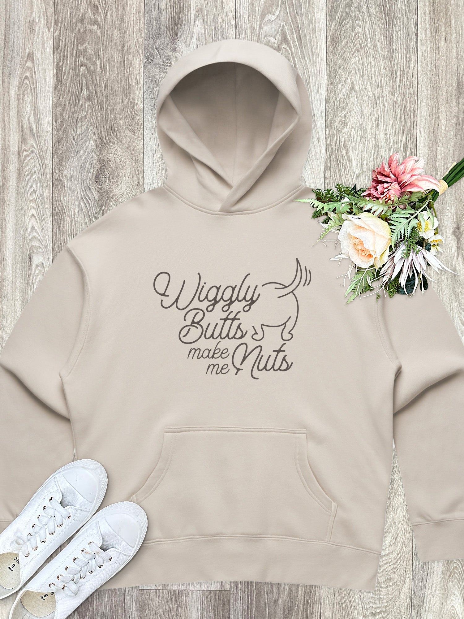 Wiggly Butts Make Me Nuts Women's Comfort Hood