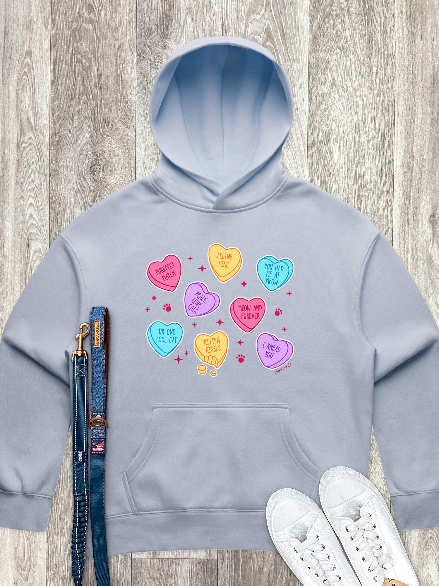 Candy Hearts - Cat Women's Comfort Hood