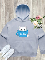 Kit-Tea Cat Women's Comfort Hood