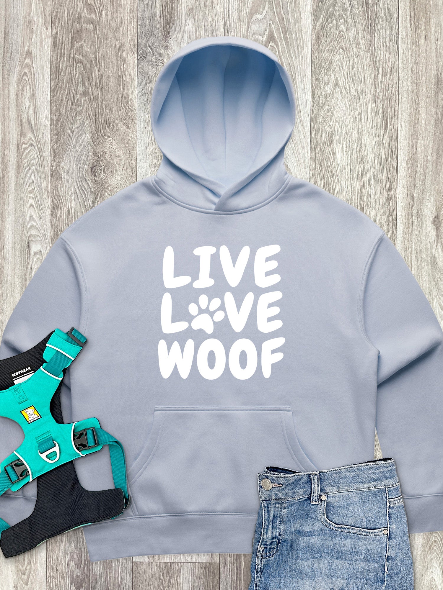 Live Love Woof Women's Comfort Hood