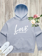 Love Is A Four-Legged Word Women's Comfort Hood