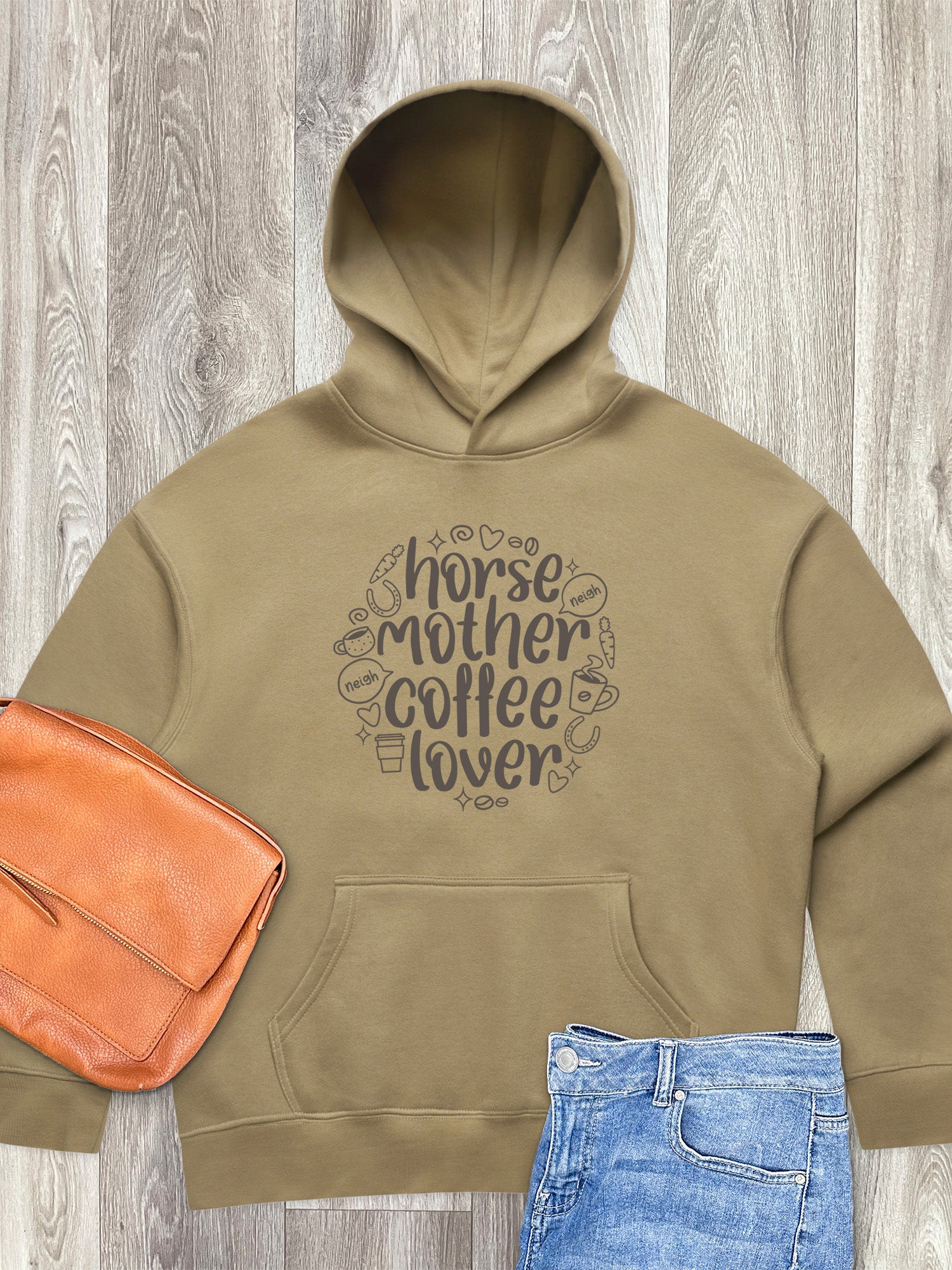 Horse Mother Coffee Lover Women's Comfort Hood