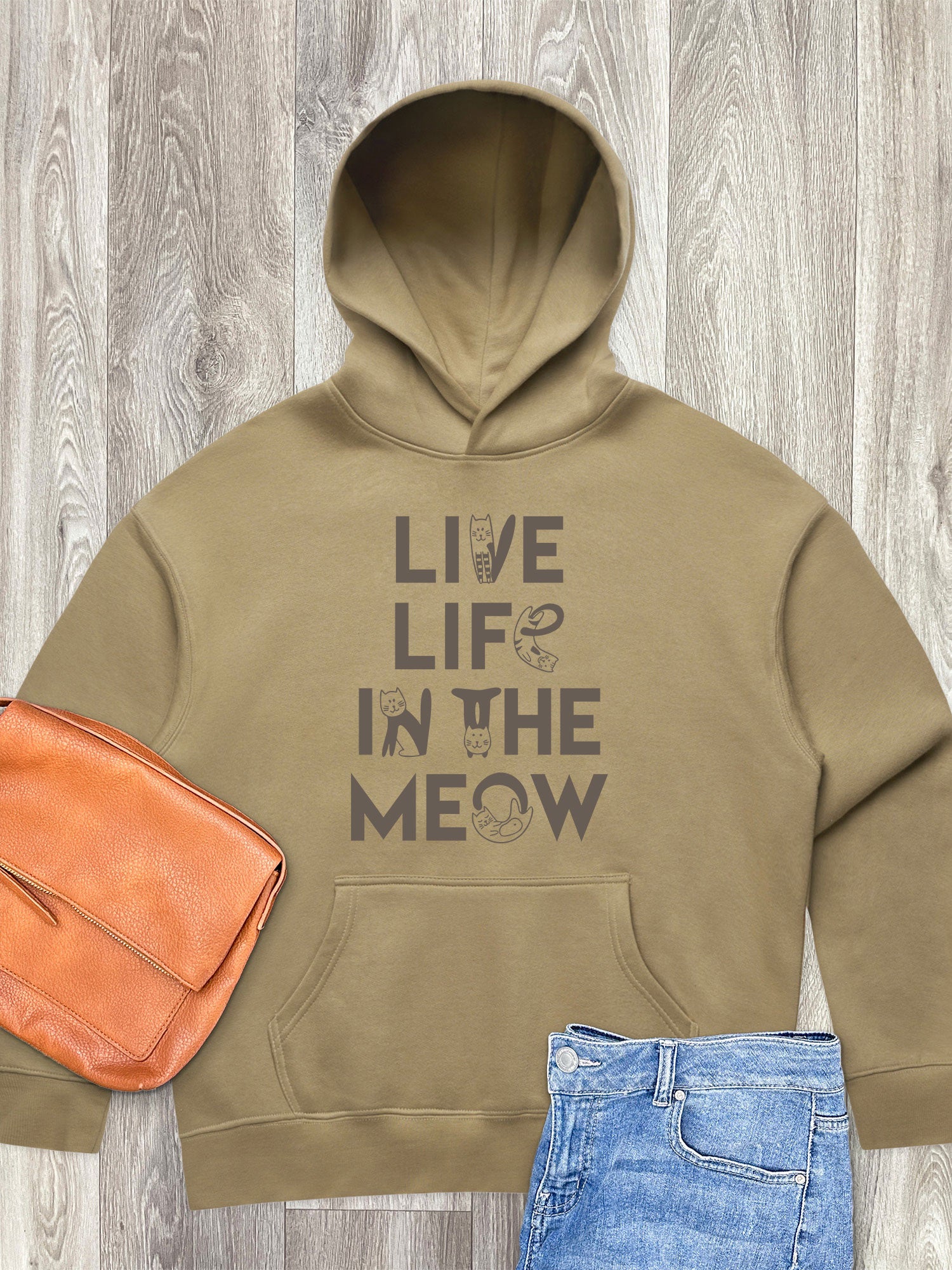 Live Life In The Meow Women's Comfort Hood