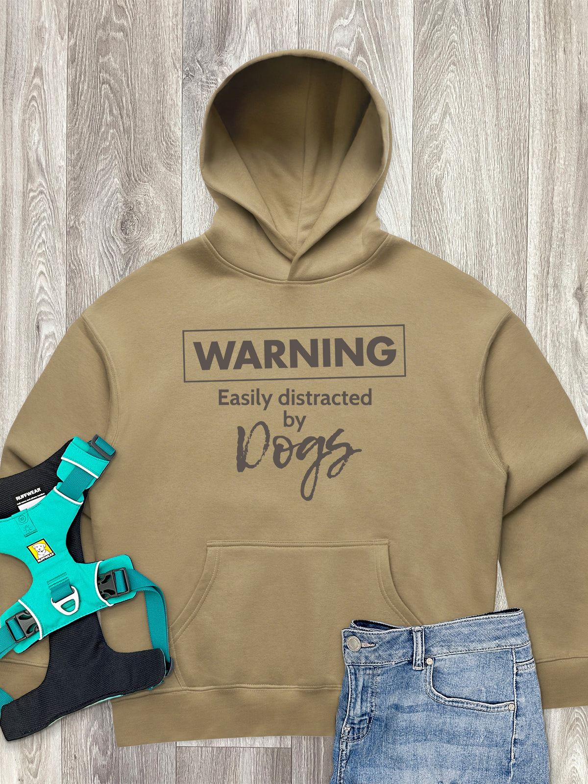 Warning. Easily Distracted By Dogs Women&#39;s Comfort Hood