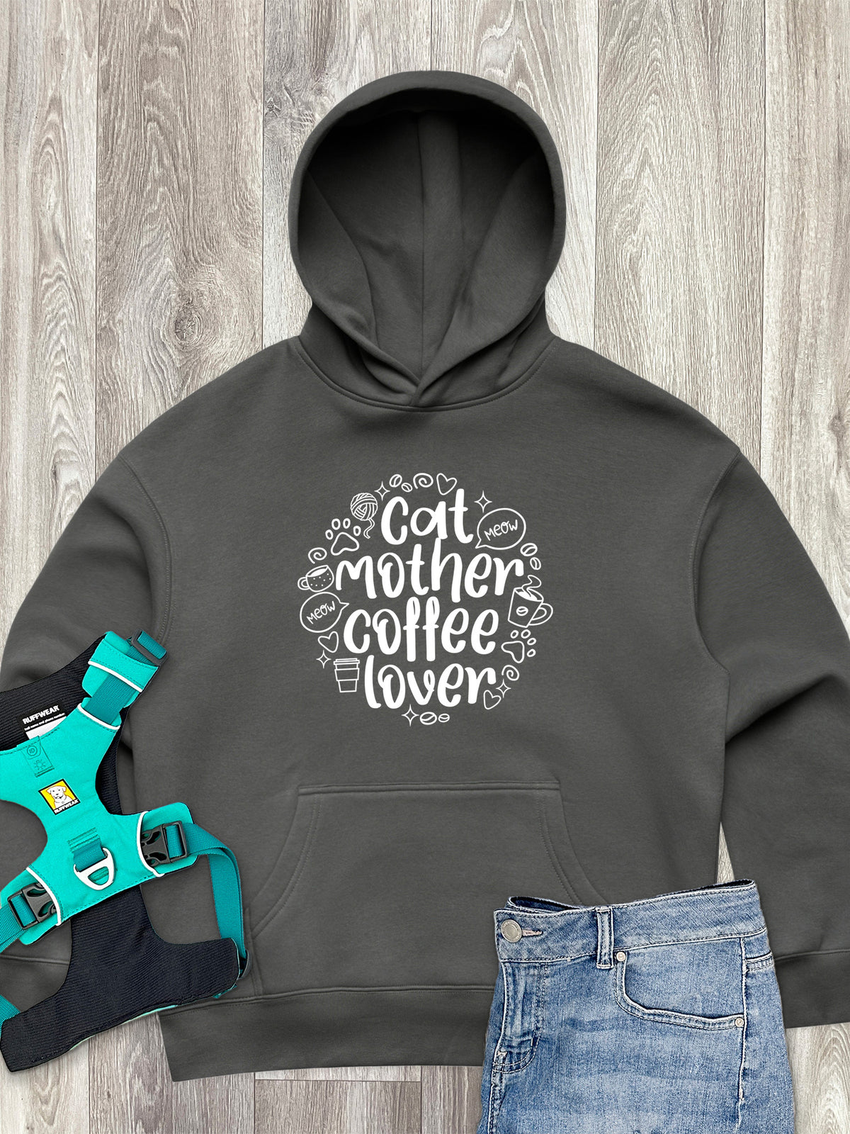 Cat Mother Coffee Lover Women&#39;s Comfort Hood