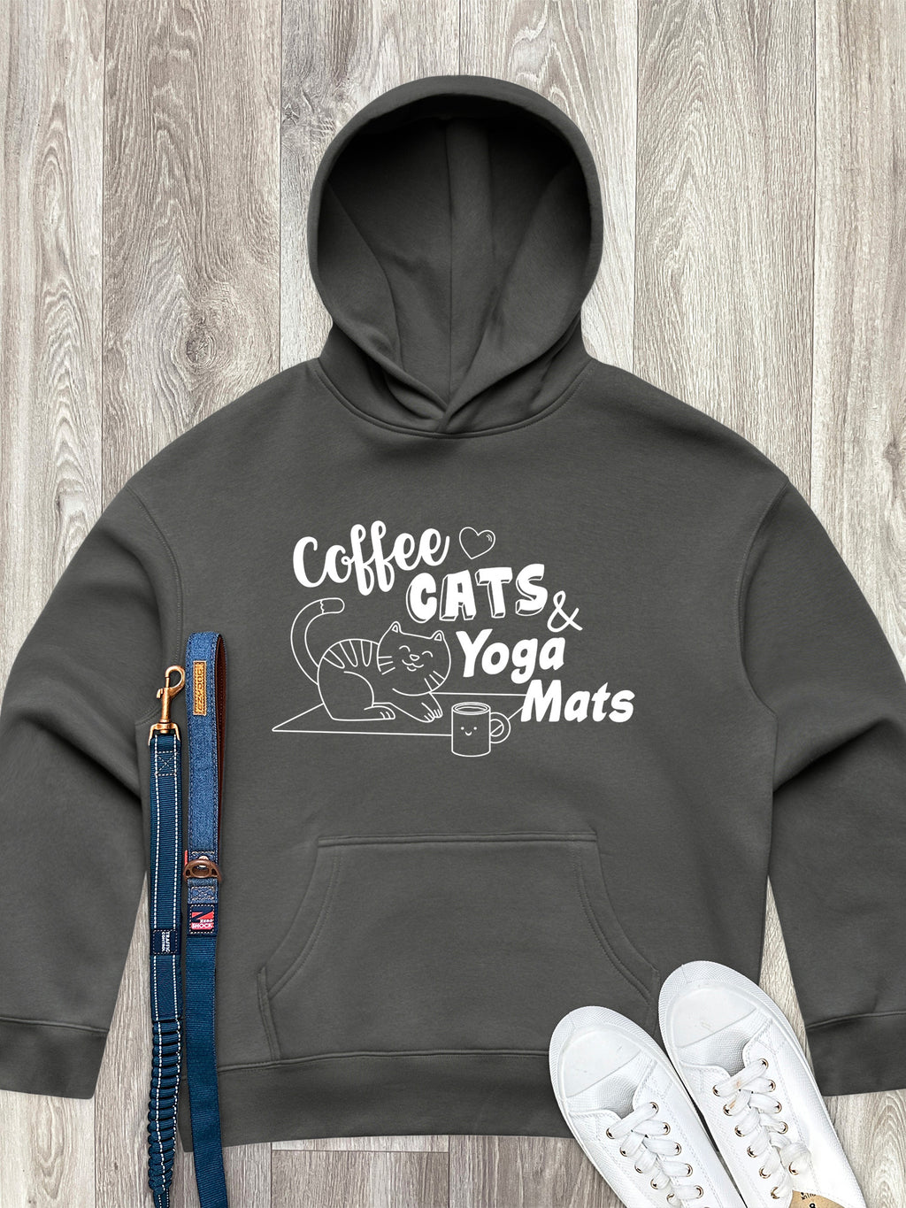 Coffee, Cats & Yoga Mats Women's Comfort Hood
