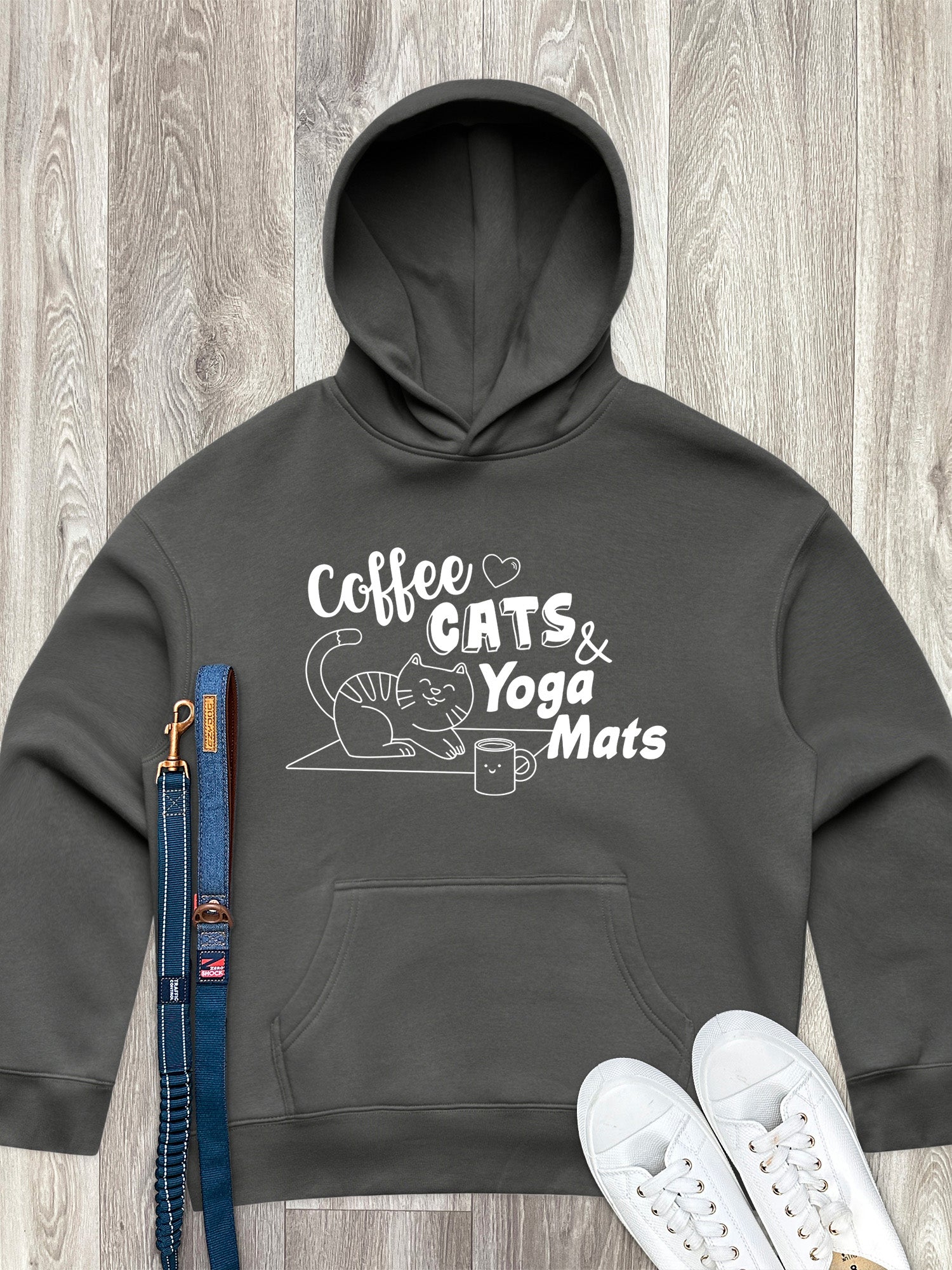 Coffee, Cats & Yoga Mats Women's Comfort Hood