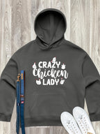 Crazy Chicken Lady Women's Comfort Hood