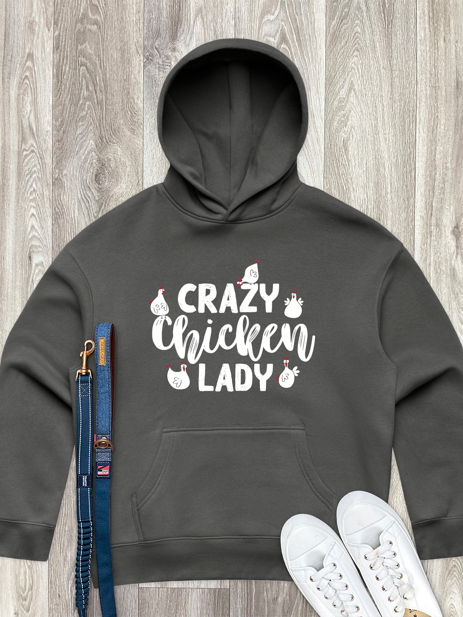 Crazy Chicken Lady Women's Comfort Hood
