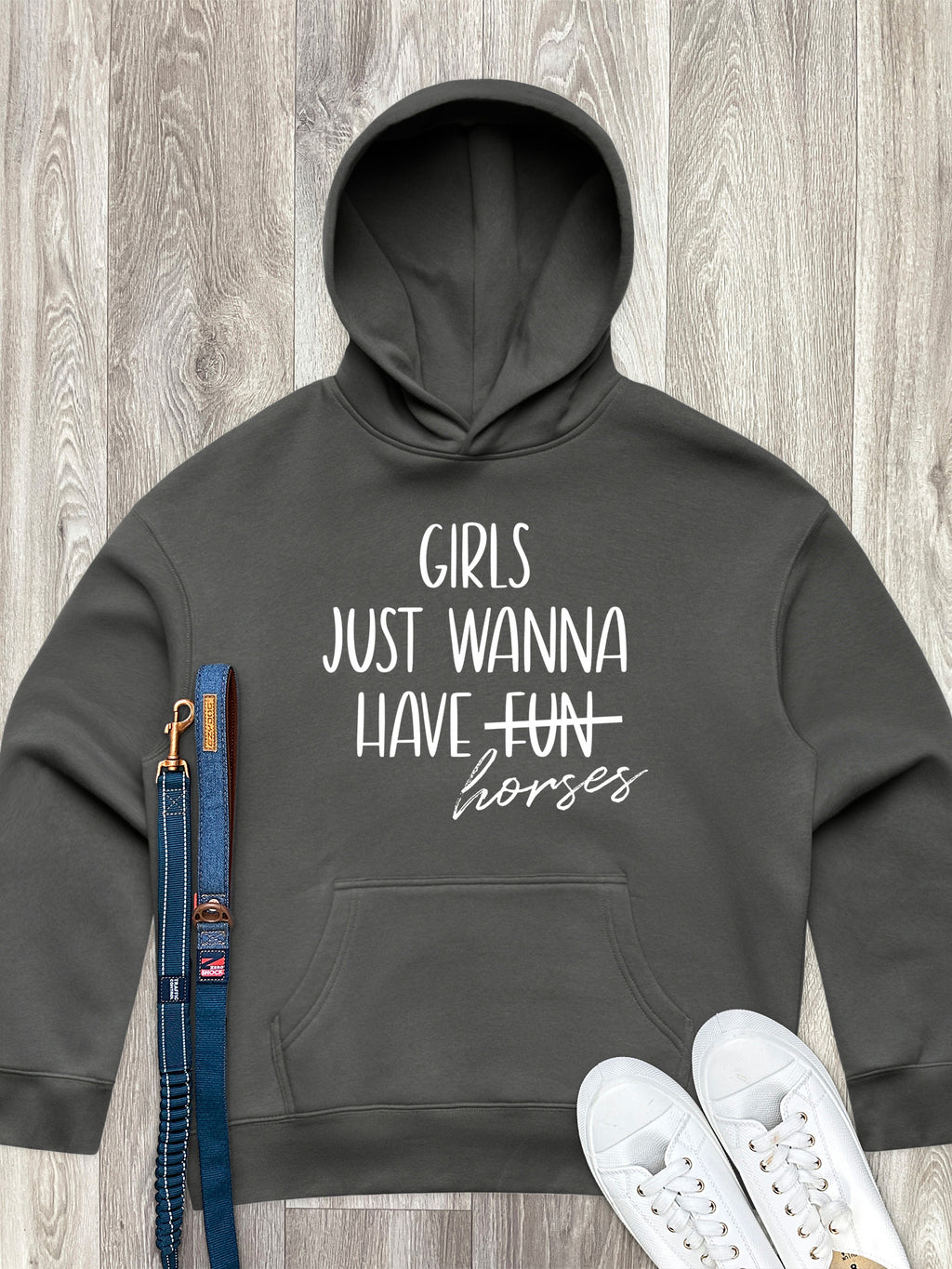 Girls Just Wanna Have Horses Women's Comfort Hood