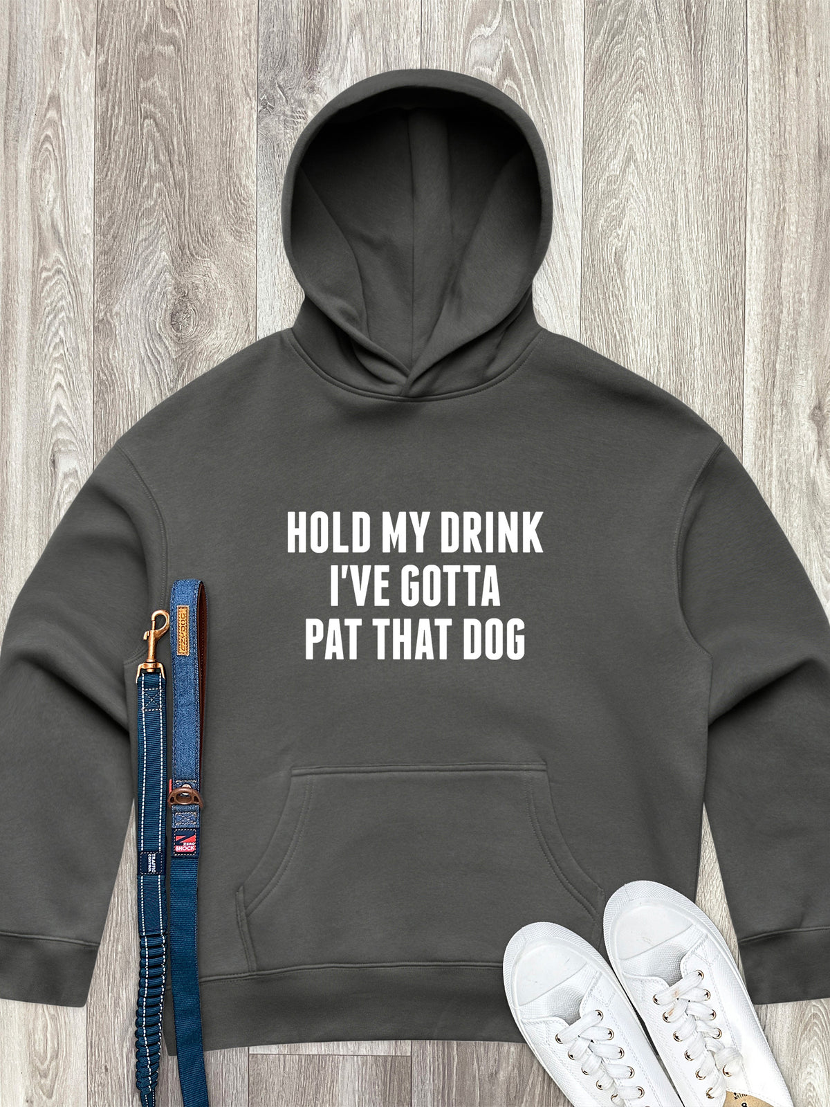 Hold My Drink I&#39;ve Gotta Pat That Dog Women&#39;s Comfort Hood