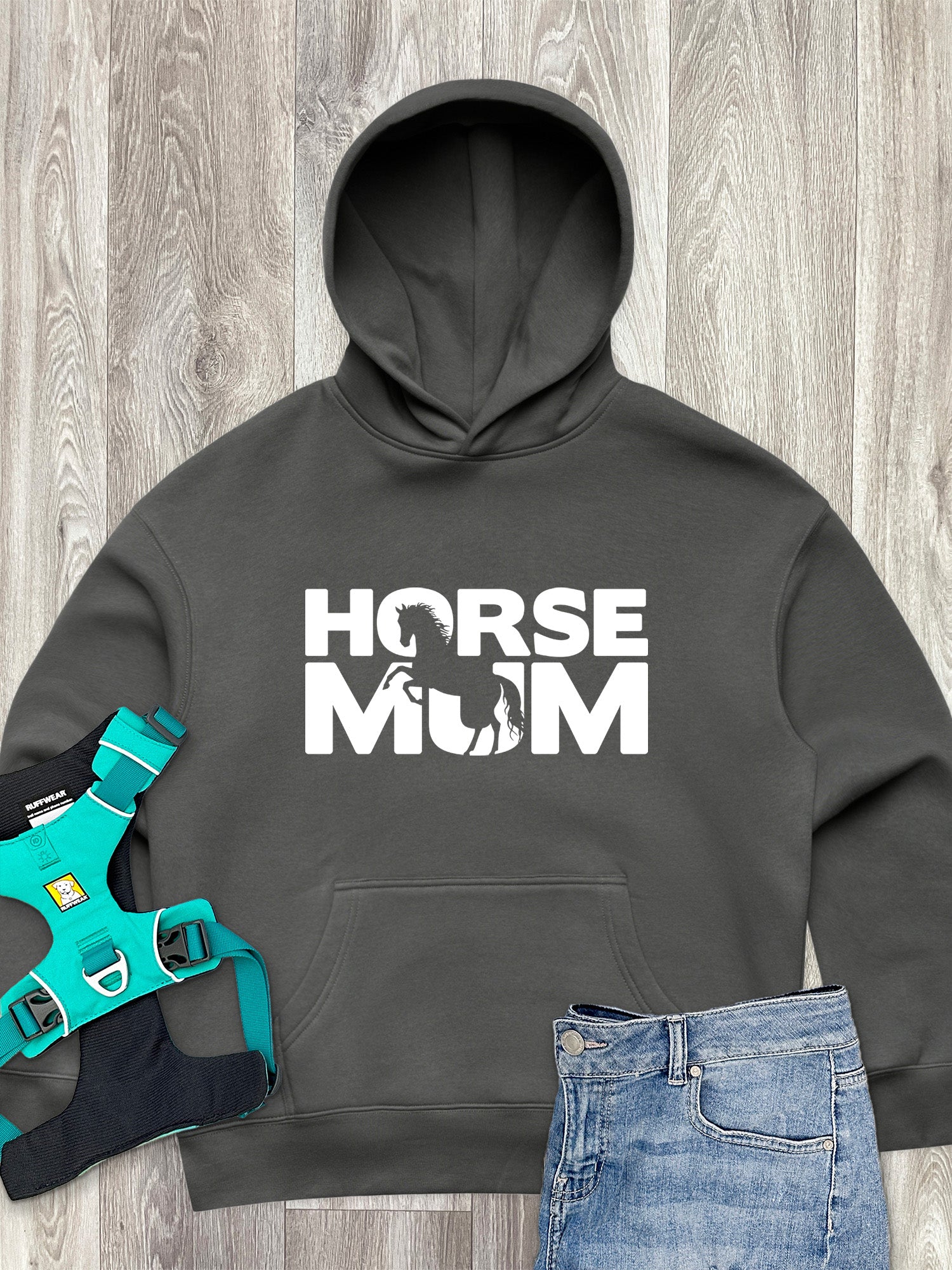Horse Mum Silhouette Women's Comfort Hood