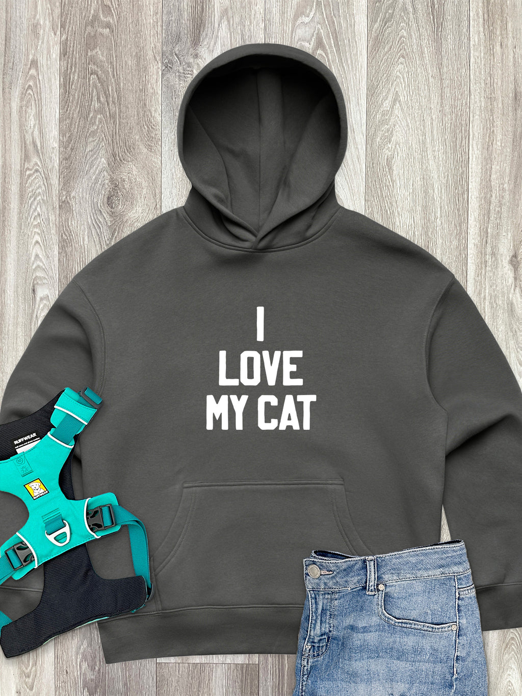 I Love My Cat Women's Comfort Hood