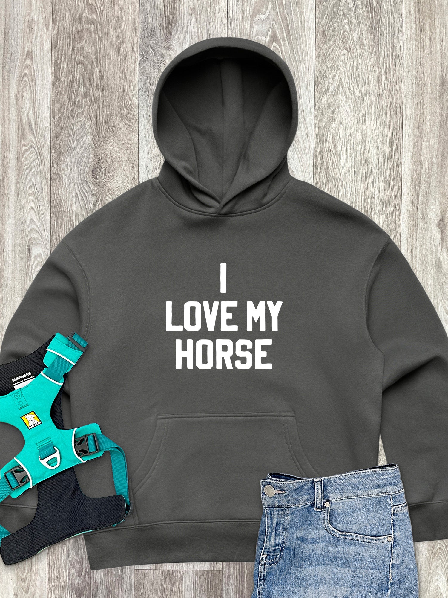 I Love My Horse Women's Comfort Hood