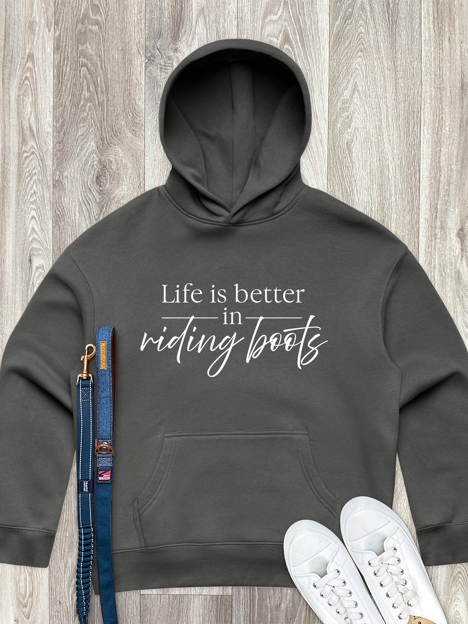 Life Is Better In Riding Boots Women's Comfort Hood