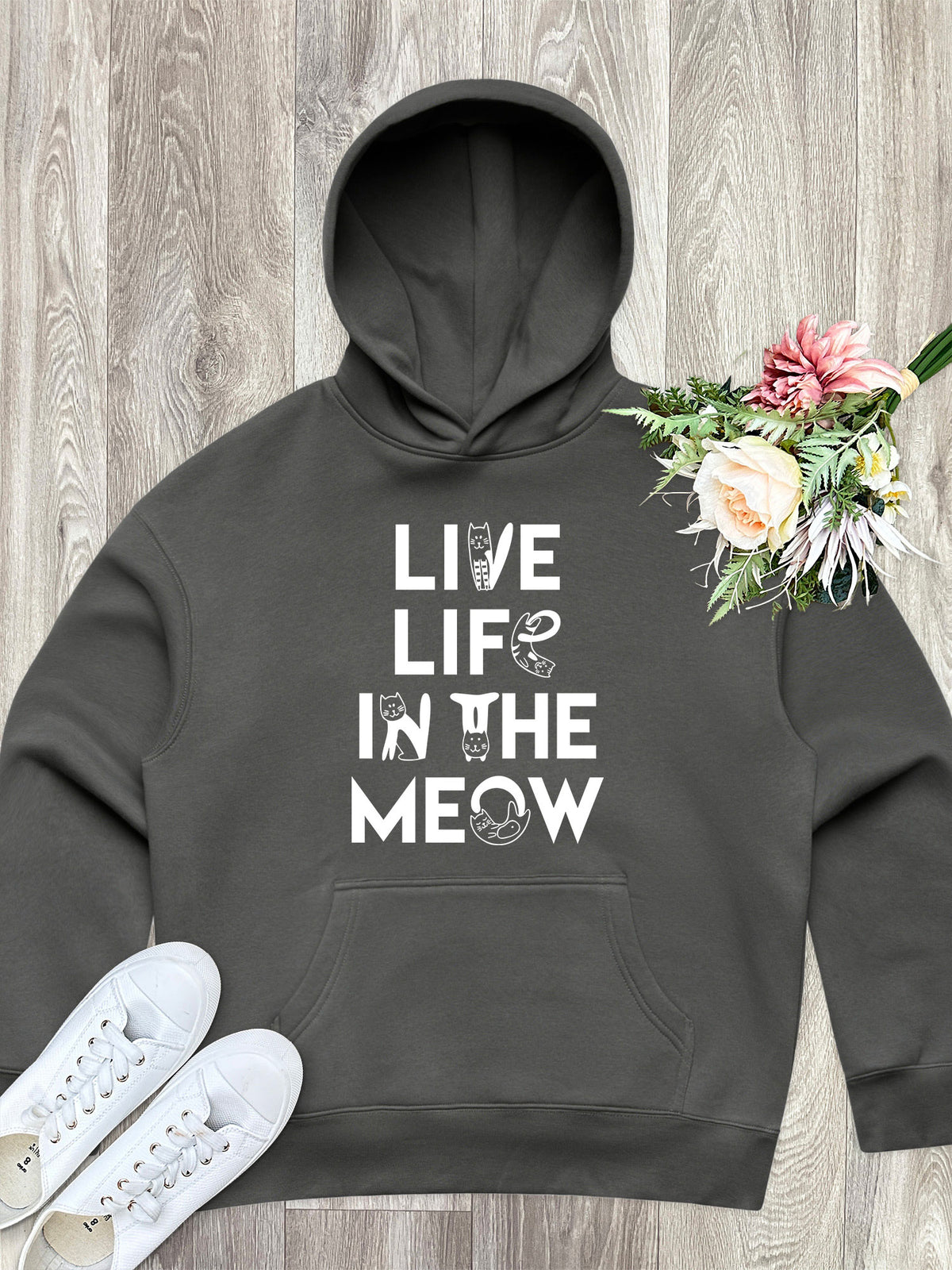 Live Life In The Meow Women&#39;s Comfort Hood