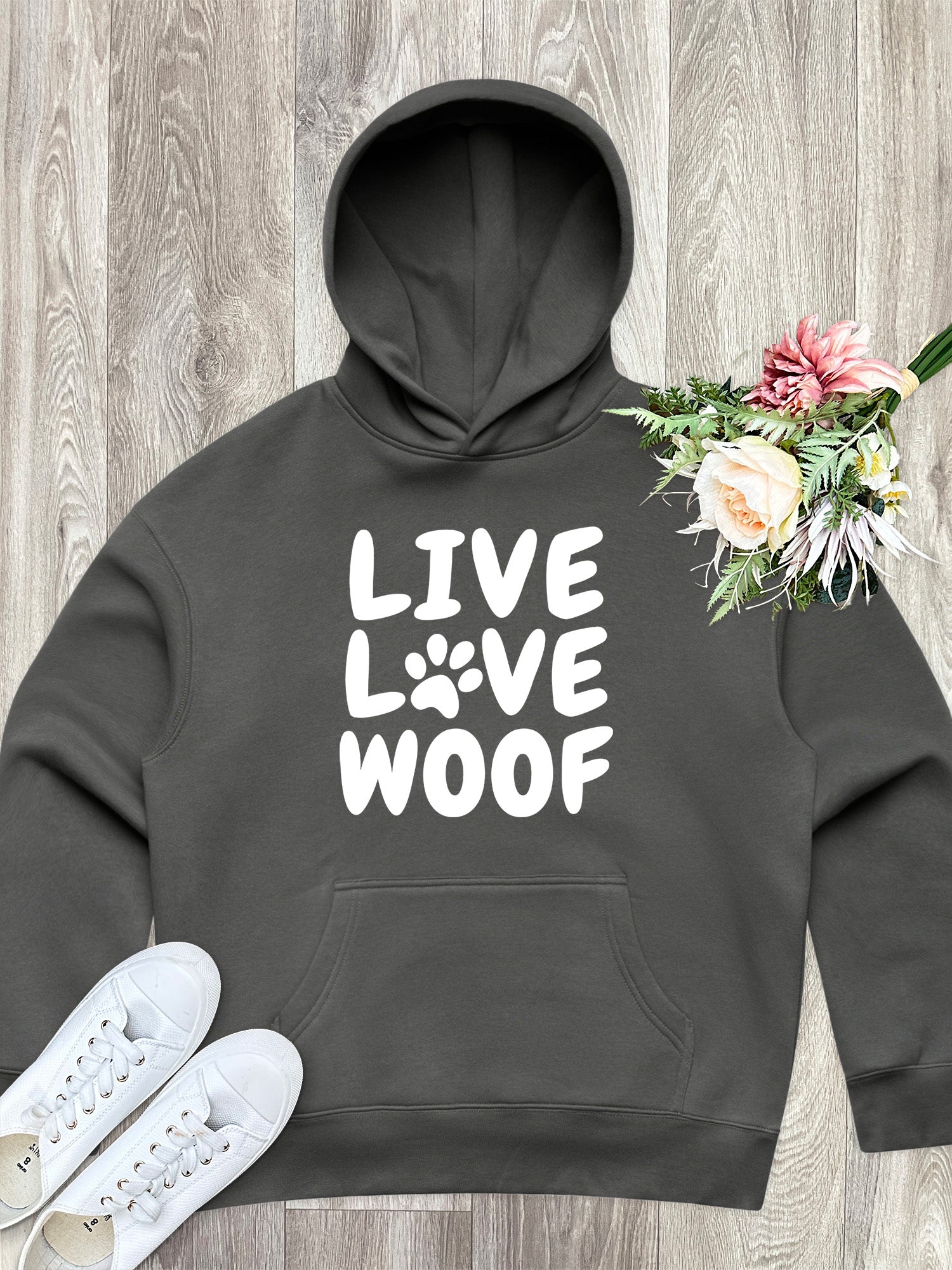 Live Love Woof Women's Comfort Hood