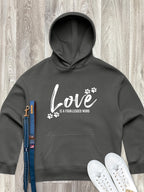 Love Is A Four-Legged Word Women's Comfort Hood