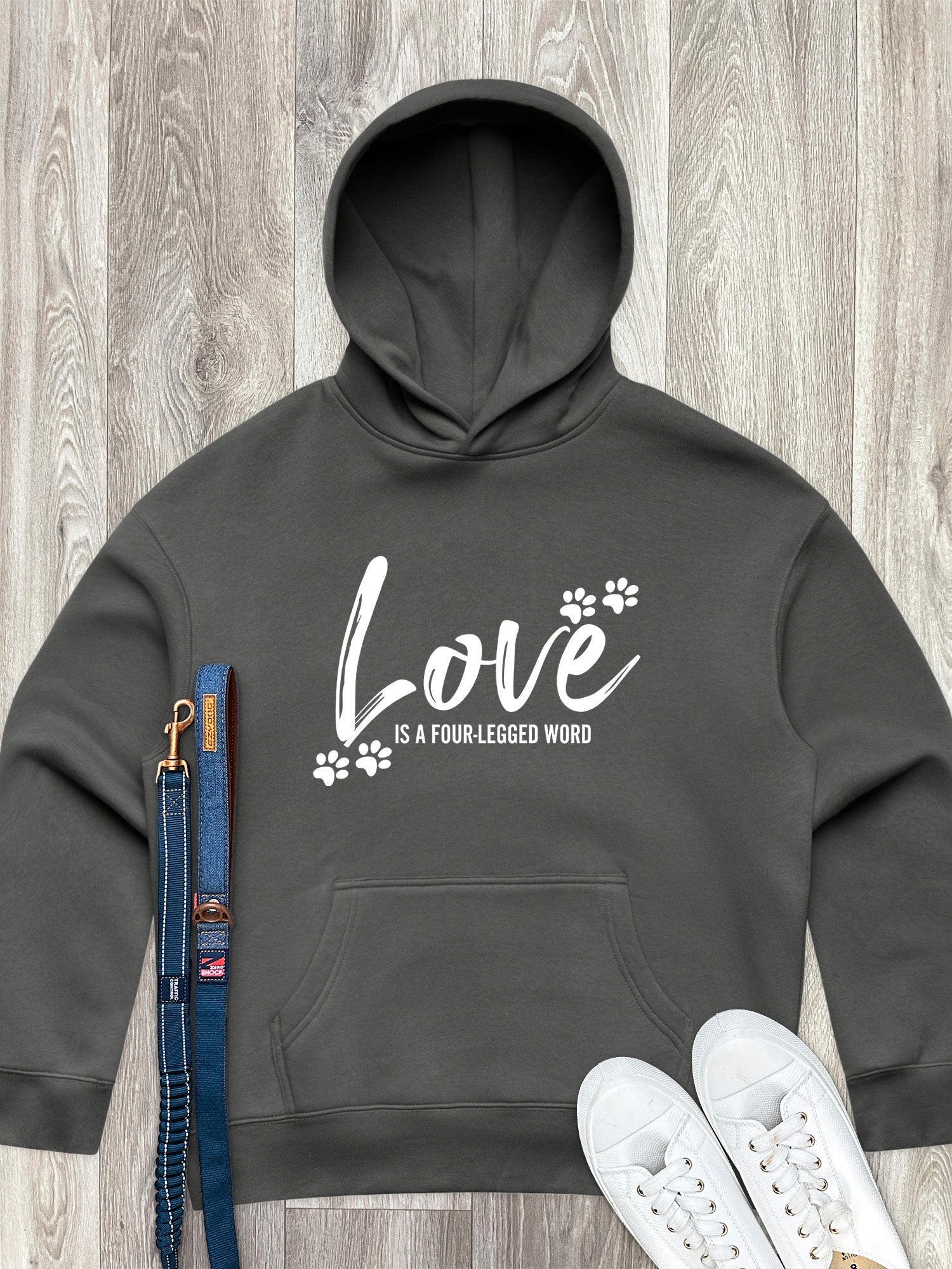 Love Is A Four-Legged Word Women's Comfort Hood