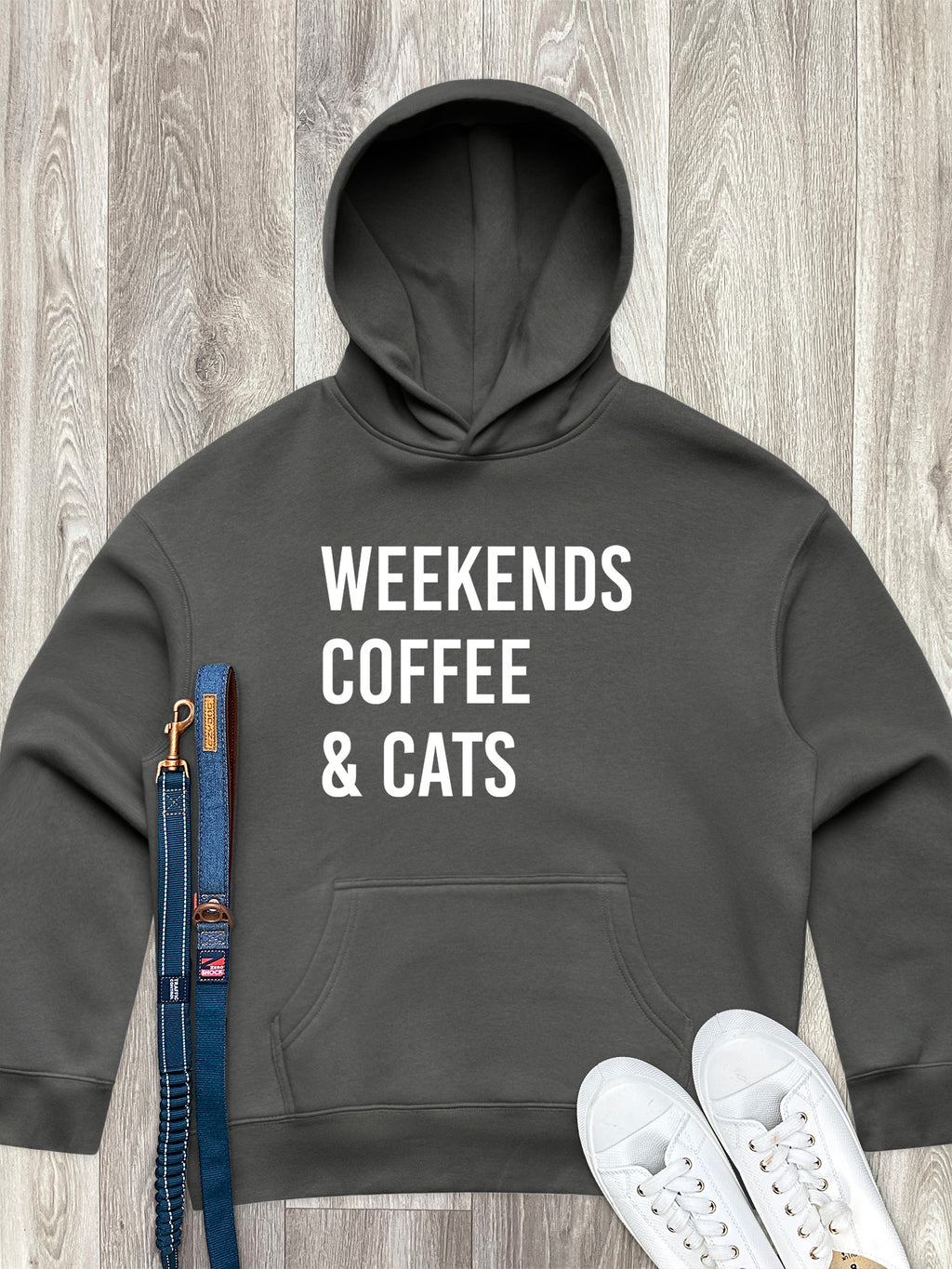 Weekends Coffee & Cats Women's Comfort Hood