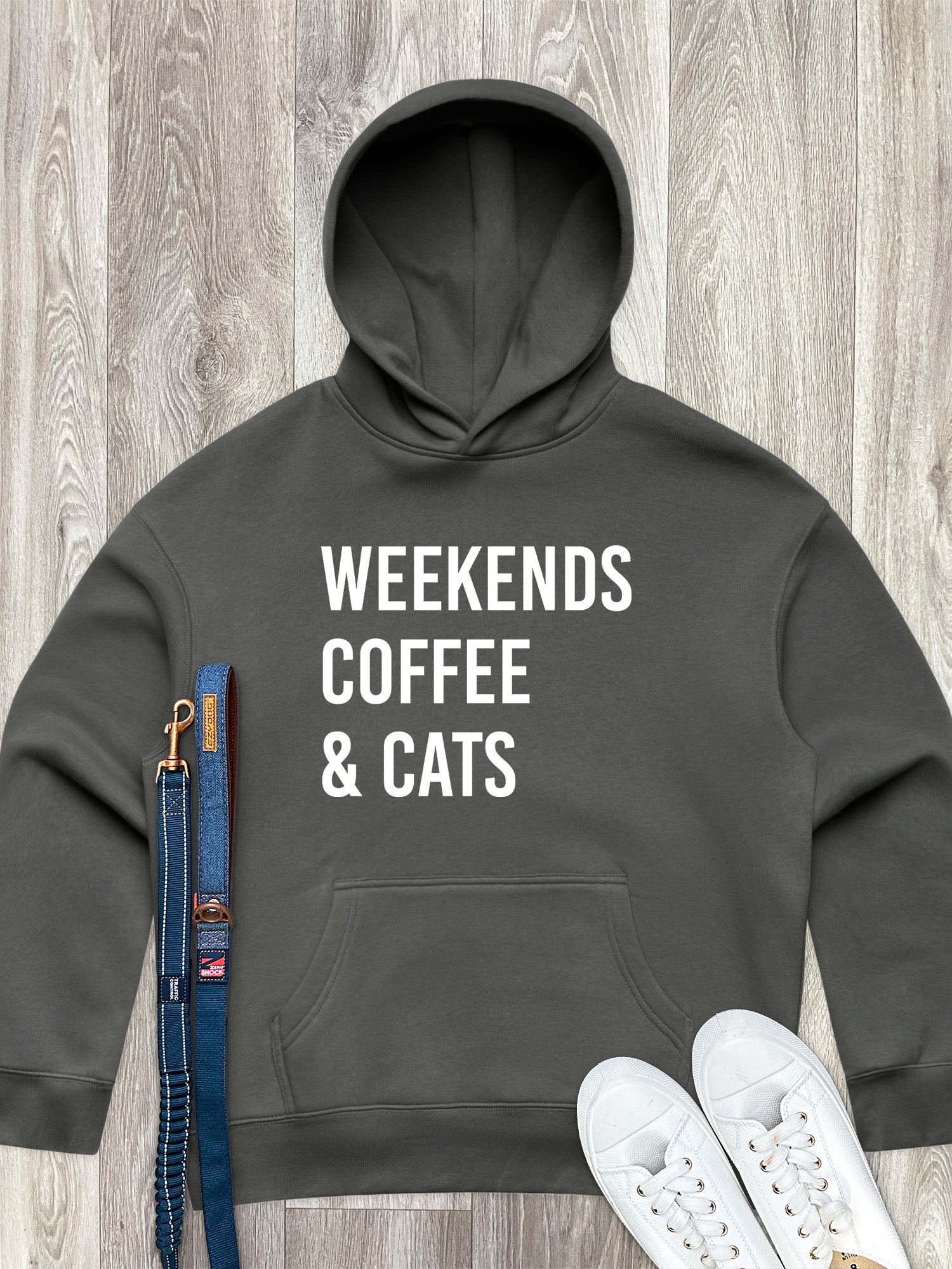 Weekends Coffee & Cats Women's Comfort Hood