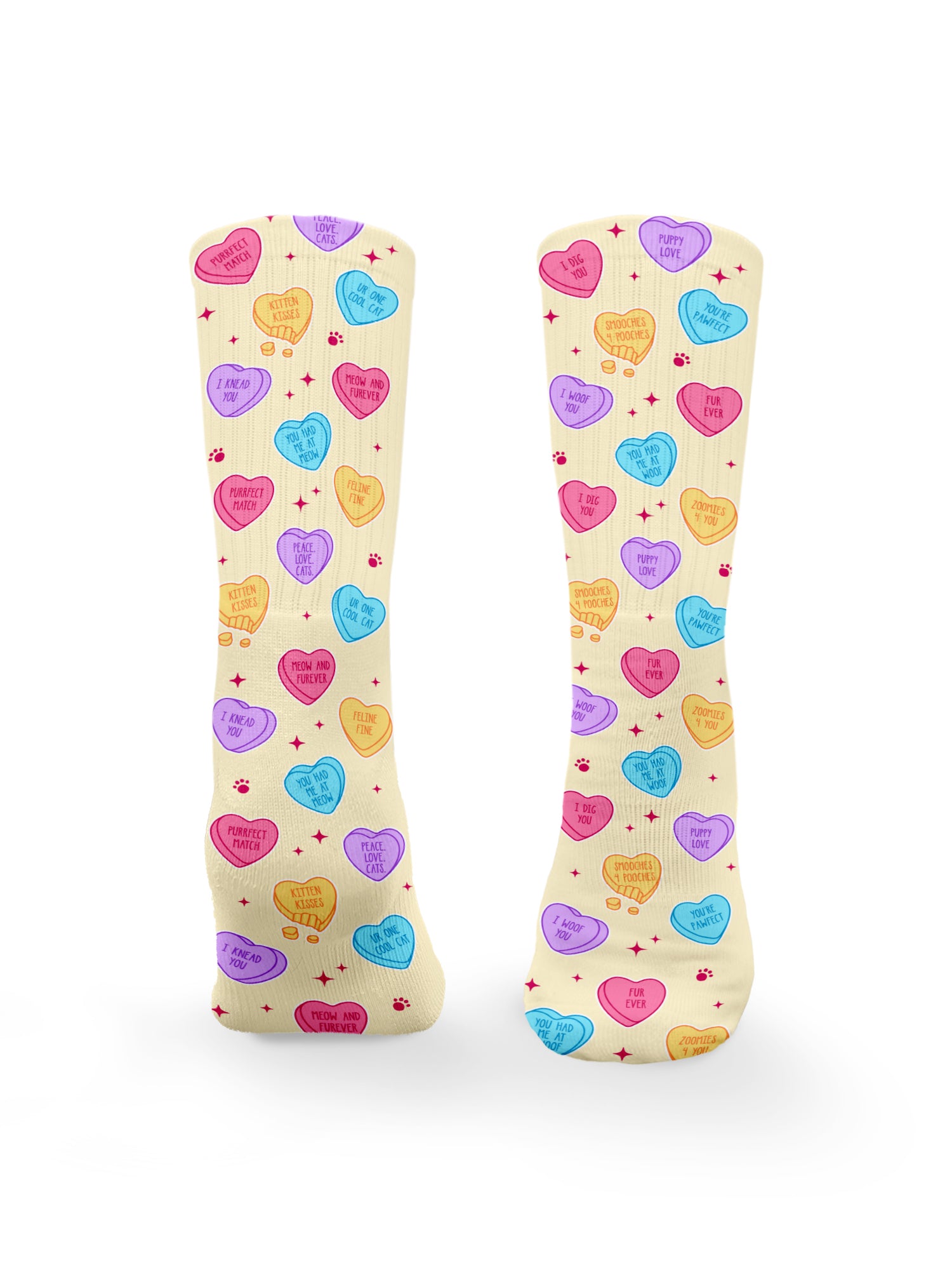 Candy Hearts Cat Lover