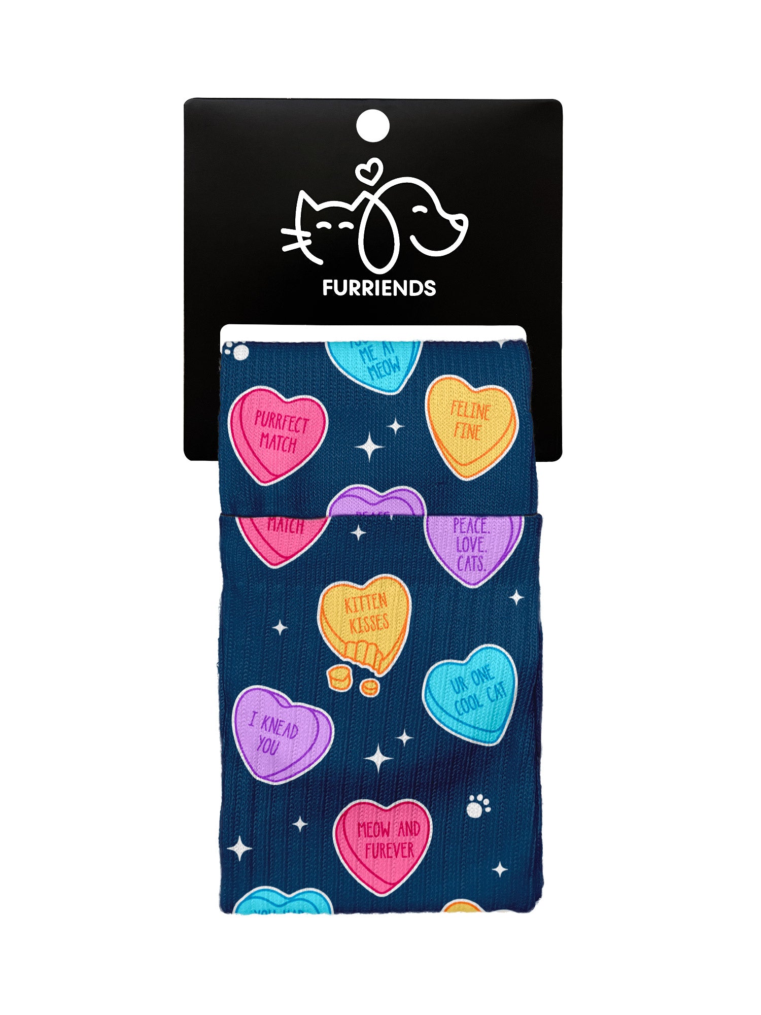Candy Hearts Crew Socks