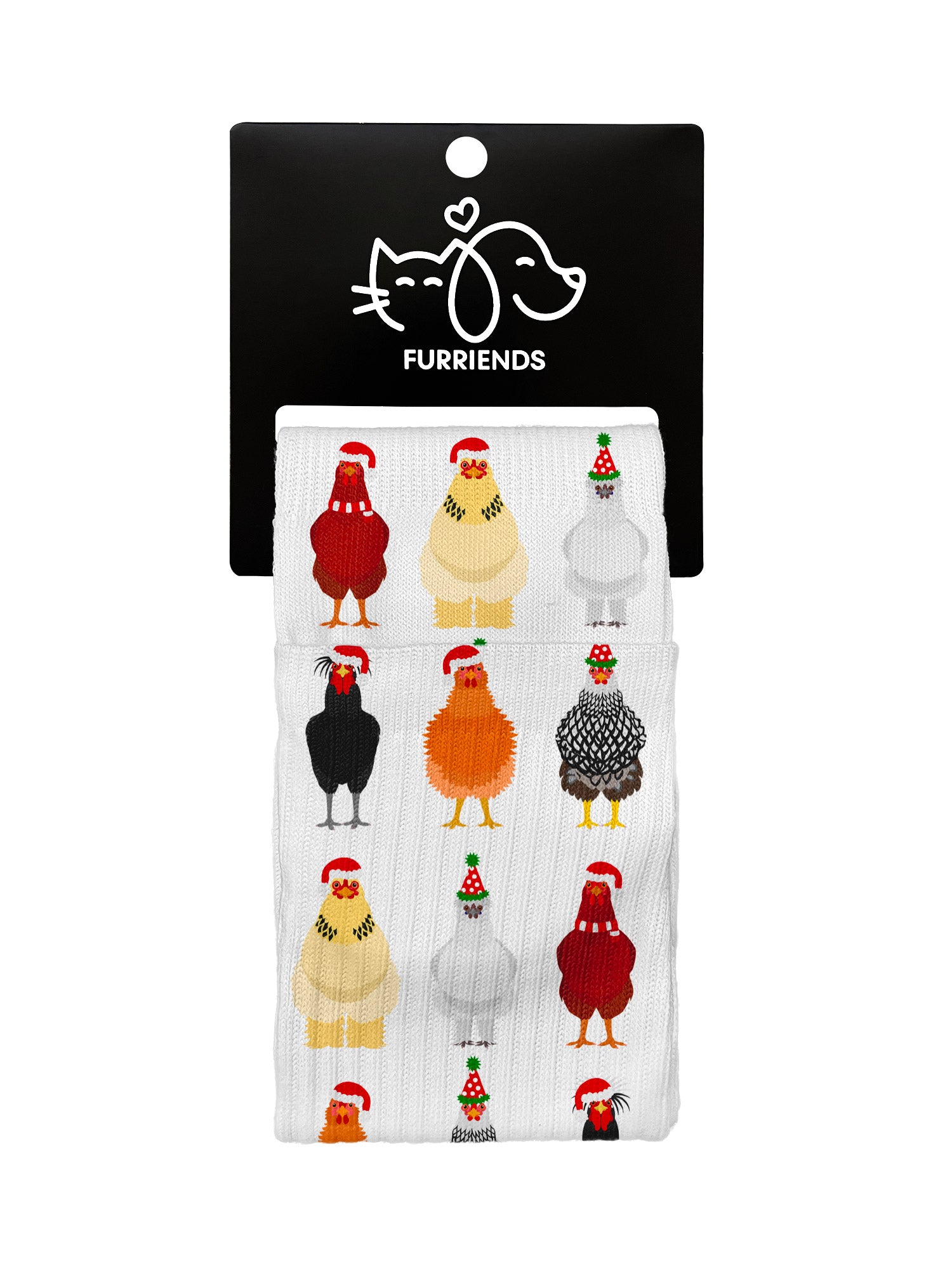 Merry Clucking Christmas Crew Socks