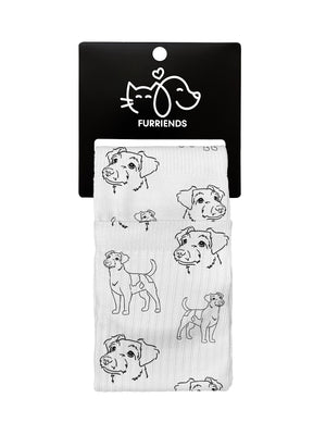 Jack Russell Terrier (Rough Coat) Crew Socks