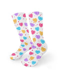 Candy Hearts Crew Socks