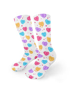 Candy Hearts Crew Socks