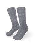 Russian Blue Crew Socks