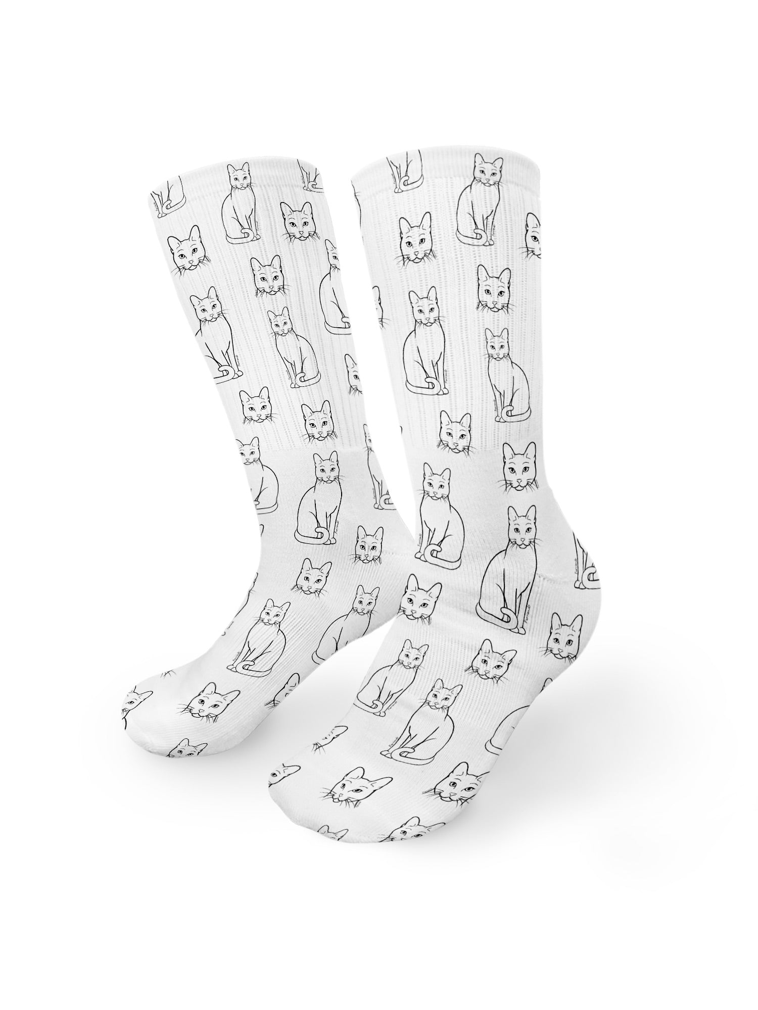 Russian Blue Crew Socks