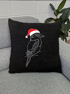 Kookaburra Christmas Edition Linen Cushion Cover