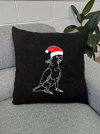 Sulphur-Crested Cockatoo Christmas Edition Linen Cushion Cover