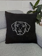 Rhodesian Ridgeback Linen Cushion Cover