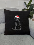 Rhodesian Ridgeback Christmas Edition Linen Cushion Cover