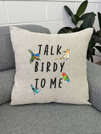 Talk Birdy To Me Linen Cushion Cover