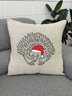 Echidna Christmas Edition Linen Cushion Cover