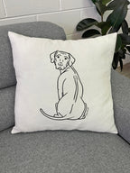 Rhodesian Ridgeback Linen Cushion Cover