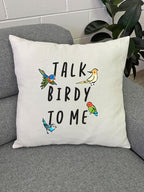 Talk Birdy To Me Linen Cushion Cover