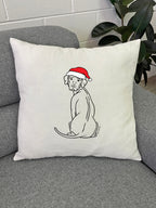 Rhodesian Ridgeback Christmas Edition Linen Cushion Cover