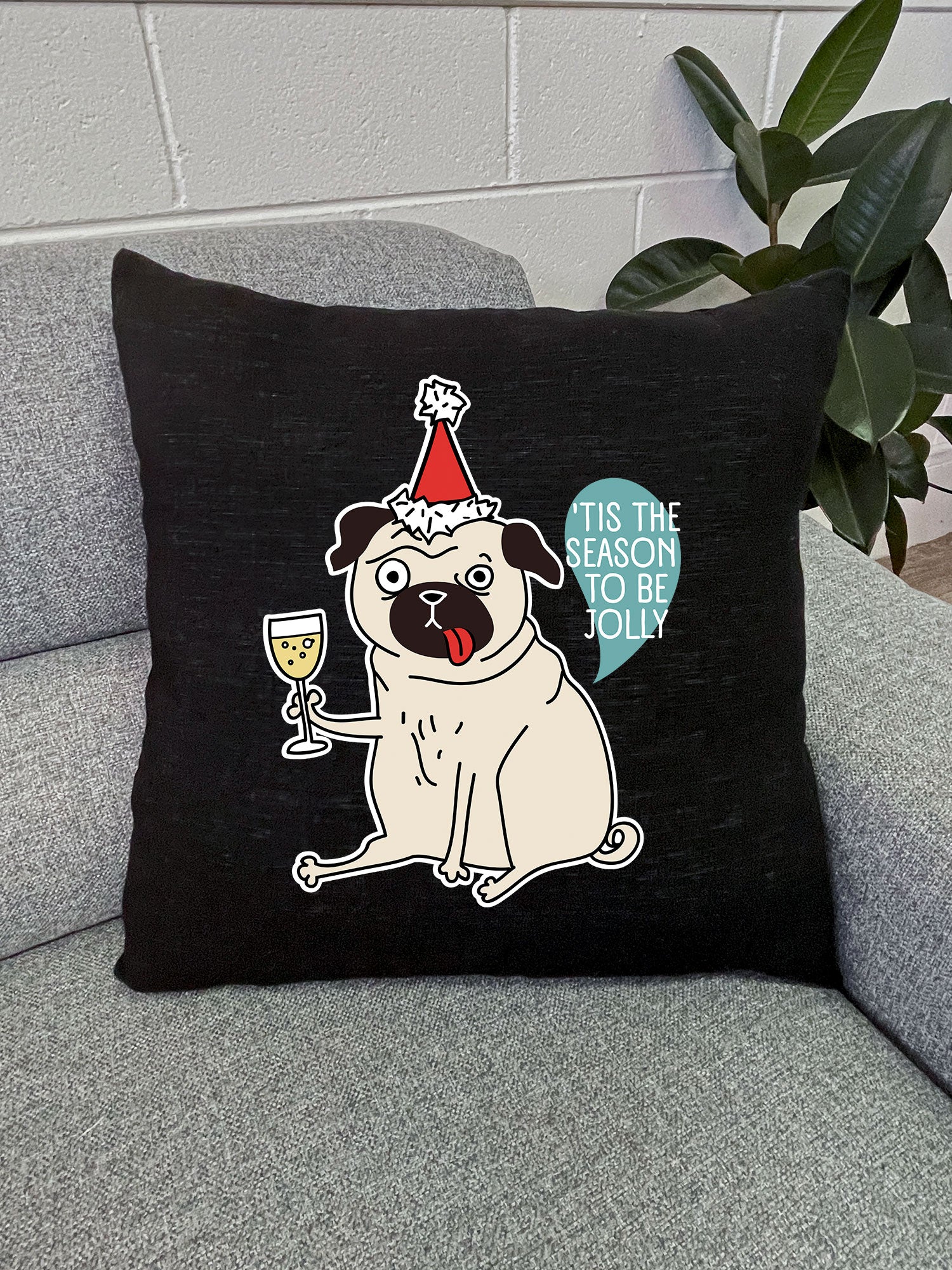 'Tis The Season Linen Cushion Cover