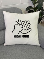 High Four Linen Cushion Cover