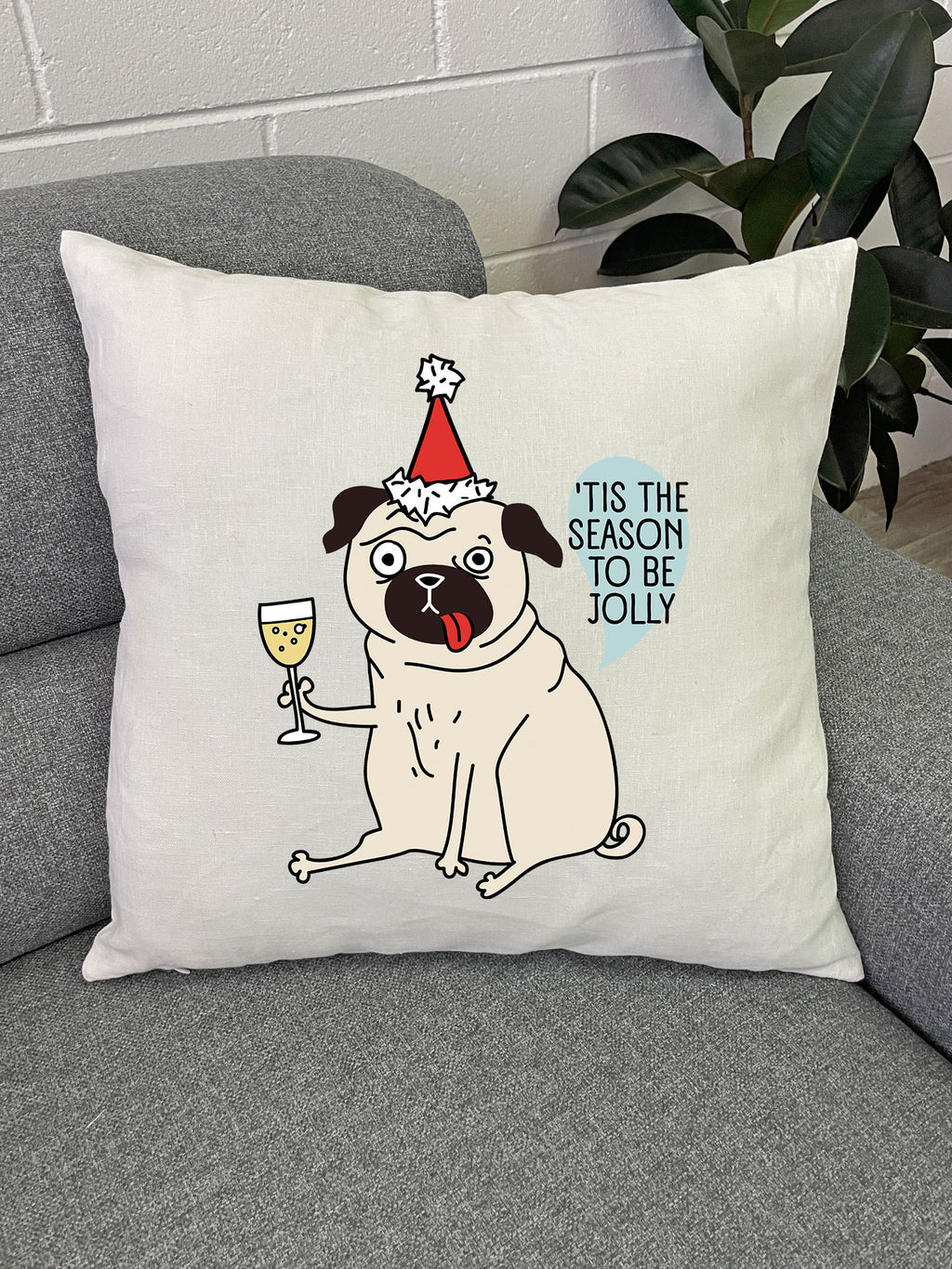 'Tis The Season Linen Cushion Cover